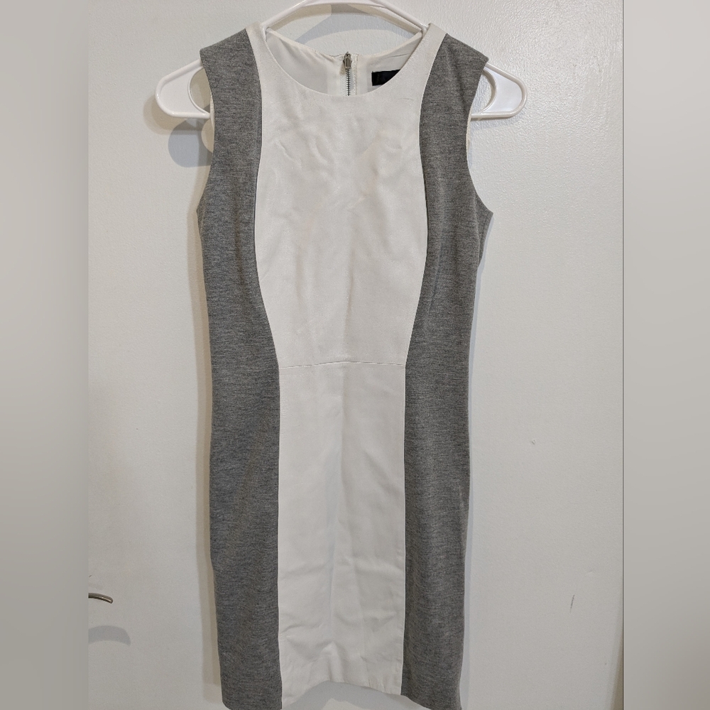 Aqua Pleather Knit Stretch Dress, XS